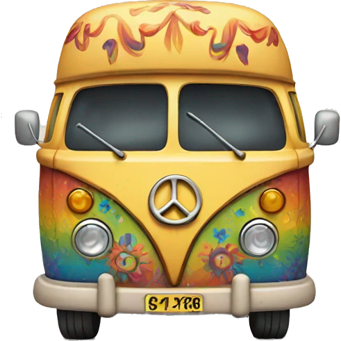 hippie van emoji