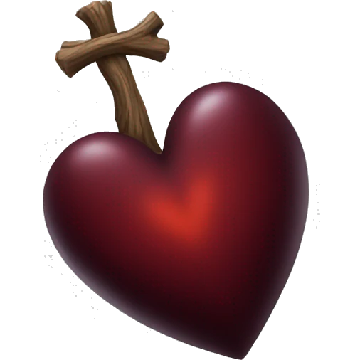dark red heart wizn  emoji
