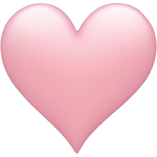 light pink heart emoji