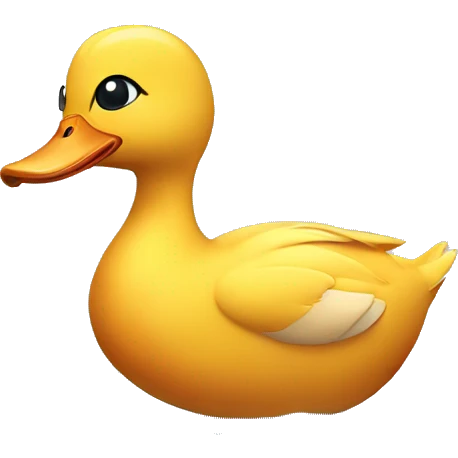 Duck wearing bikini emoji