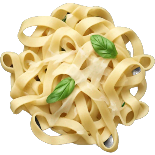 Fettuccine Alfredo dinner  emoji