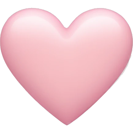 pastel pink heart emoji