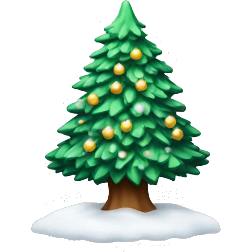 christmas tree snow emoji
