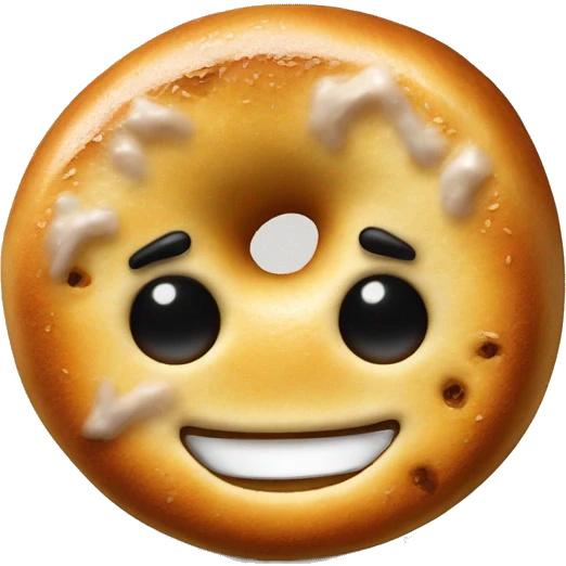 Voodoo toasted bagel emoji