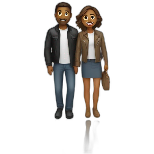  couple white in airport emoji