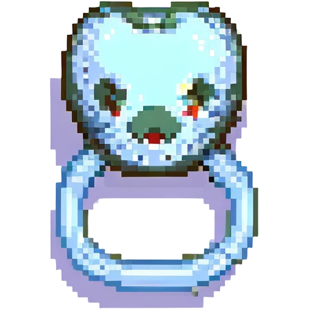 pixel art orange pacifier emoji
