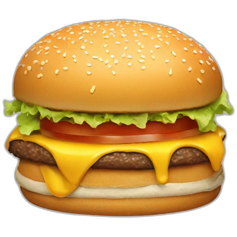 Donald trump eat burger emoji