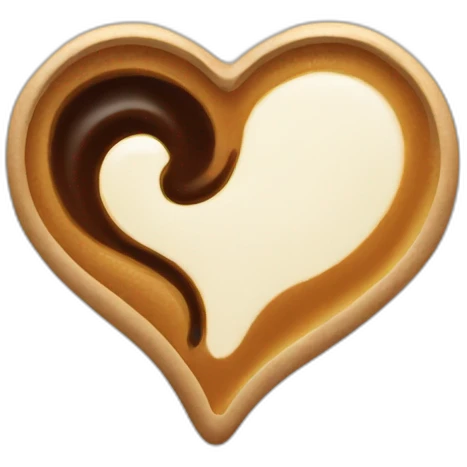 Heart of coffee emoji