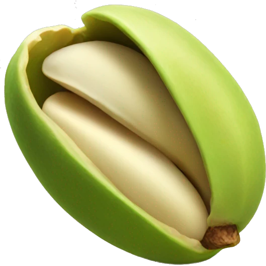 pistachio open emoji