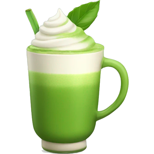 Matcha latte  emoji