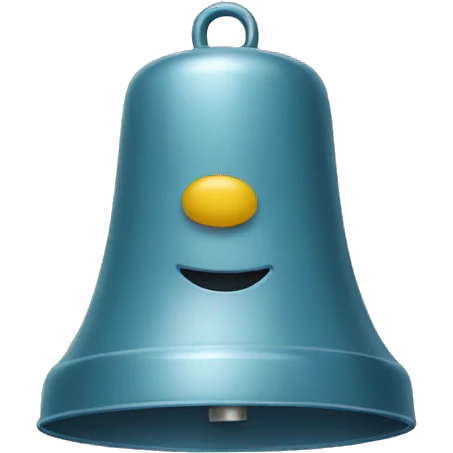 cartoon bell emoji