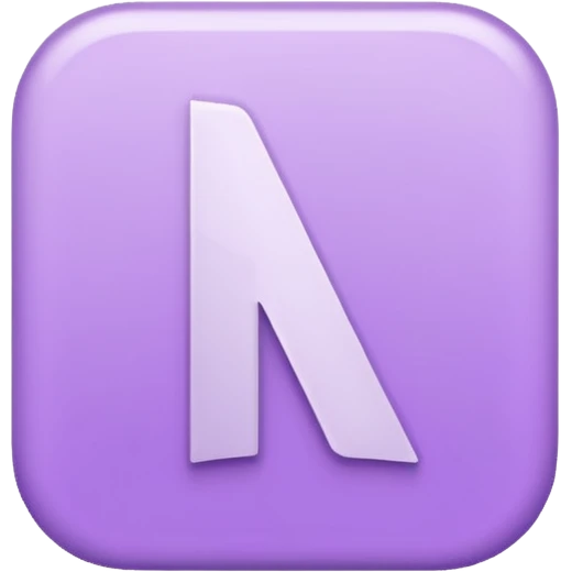 Netflix aesthetic "N" logo in pastel purple emoji