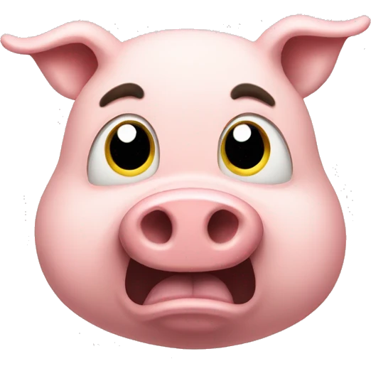 Infuriated pig emoji