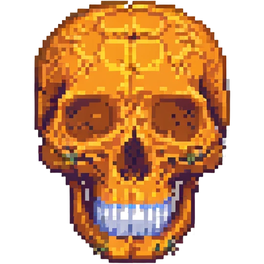 orange skull emoji