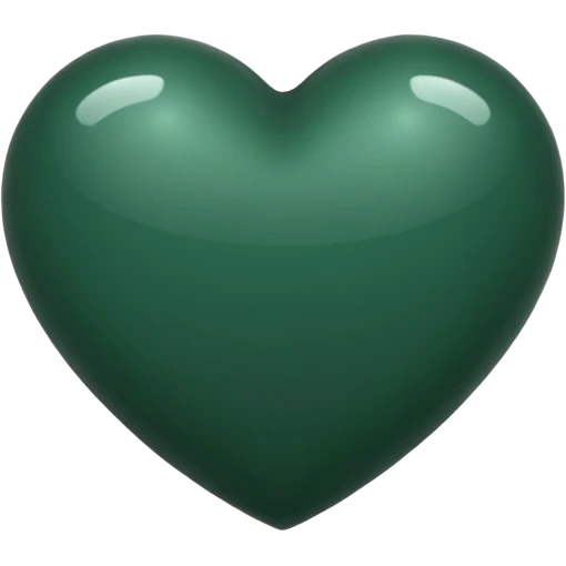 Dark green heart emoji