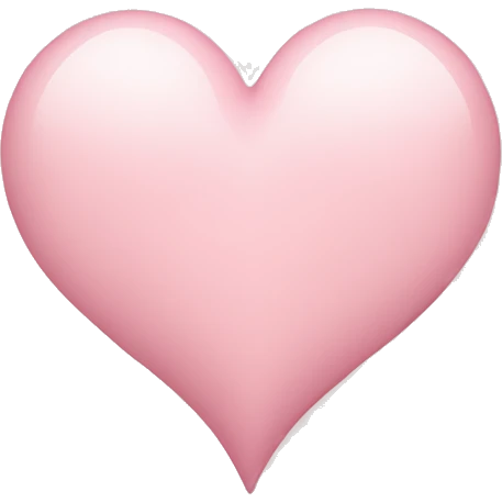 Light pink heart ￼ emoji
