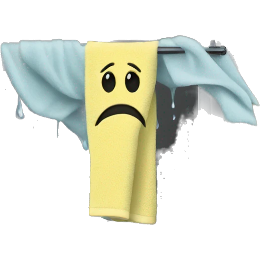 Towel wiping window emoji