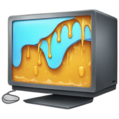 melting computer emoji