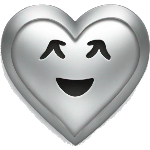 Heart with silver around it with the word family in emoji