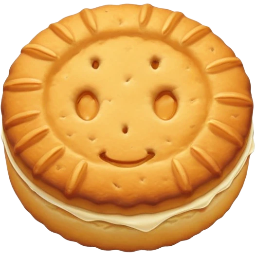 one biscuit emoji