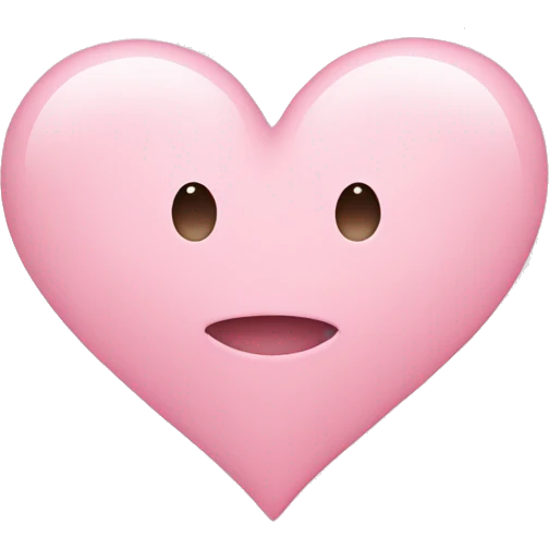 light pink heart emoji