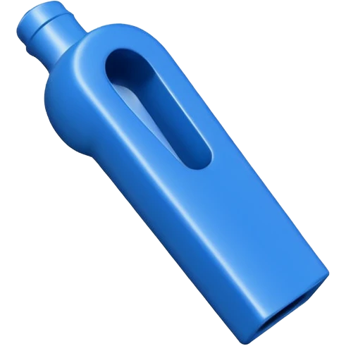 whistle in blue emoji