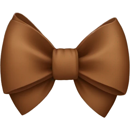 Brown bow emoji