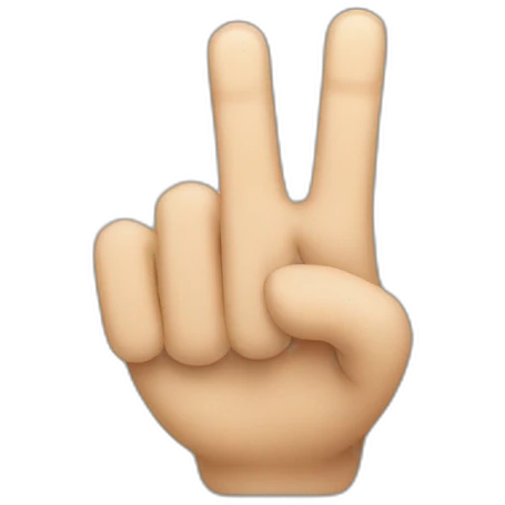 Reverse index finger to the left emoji