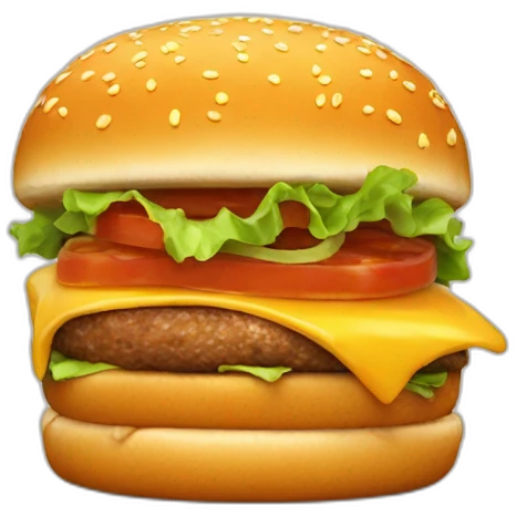 completely Fried Burger emoji