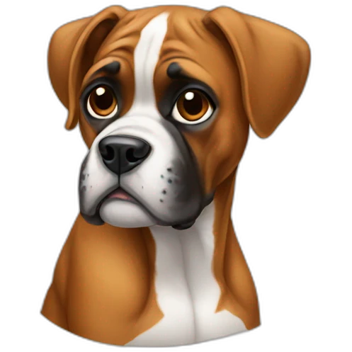 Boxer dog emoji