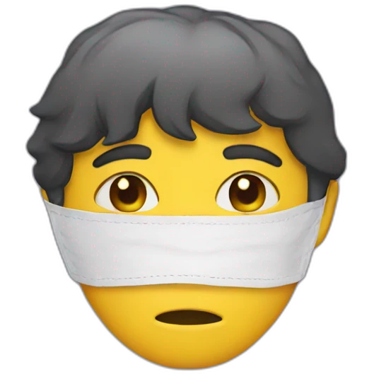 Sadness Behind a Mask emoji