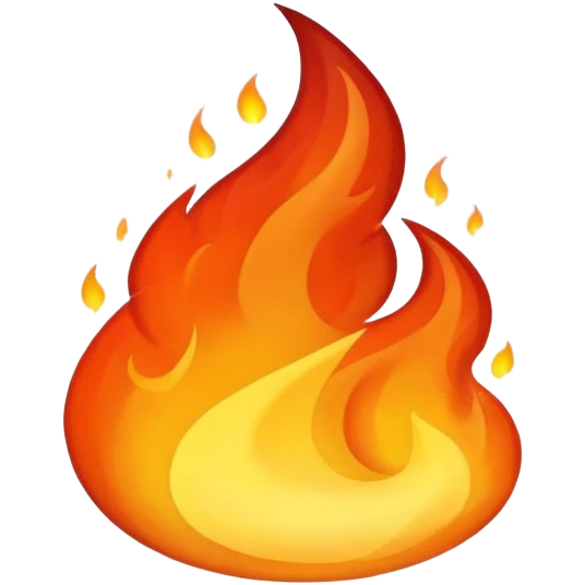 Black fire emoji