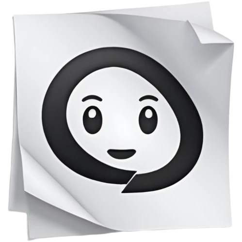 A paper scrimping AI AI emoji