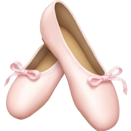 Pale pink ballet shoes emoji