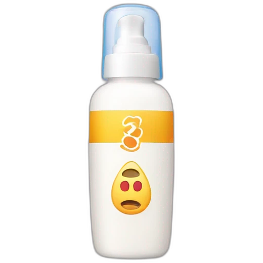 Sunscreen bottle emoji