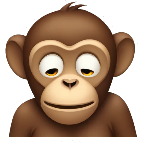 monkey tired emoji
