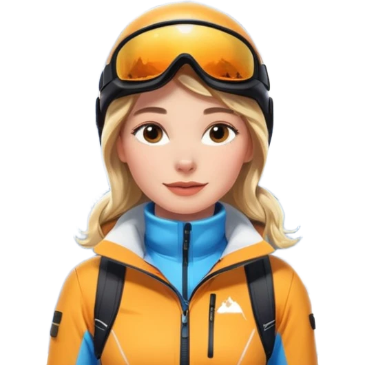 Woman Skiing, Background Matterhorn Matterhorn emoji