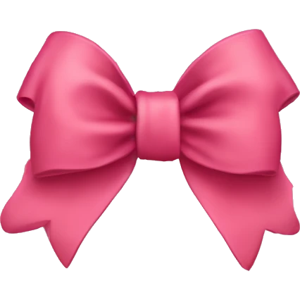 Coquette bow emoji