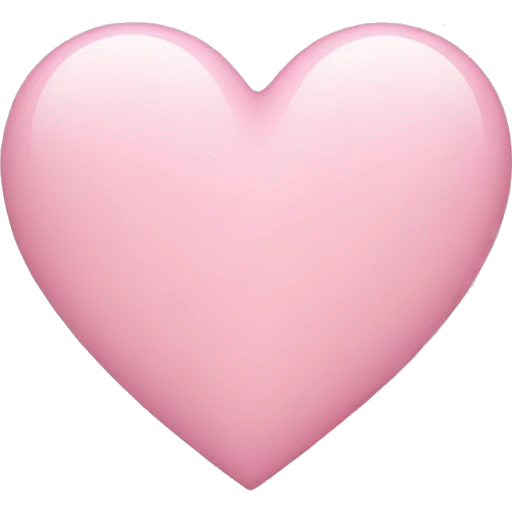 Light pink heart emoji