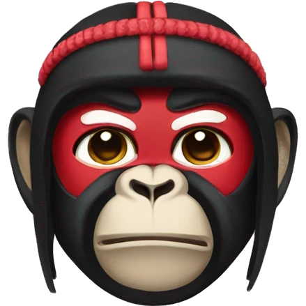 Masked Monkey Samurai emoji