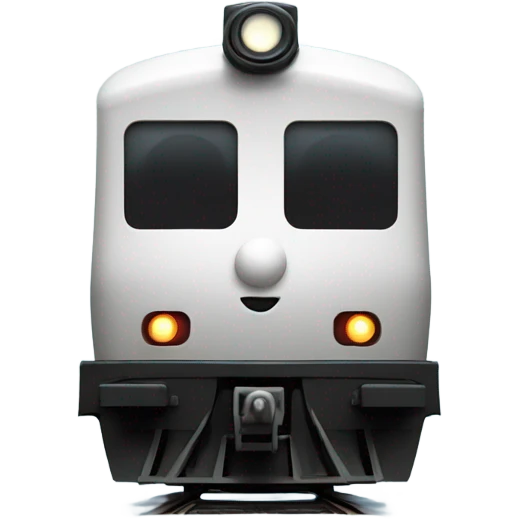 A electric locomotive (With little Kirby eyes on the front of the train) emoji