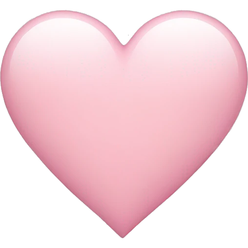 light pink heart emoji