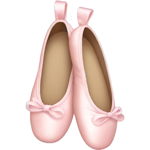 Pale pink ballet shoes emoji