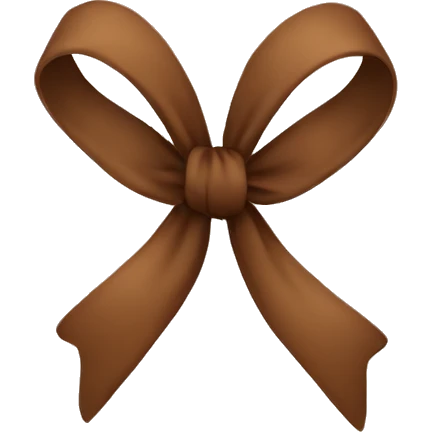 Brown bow emoji