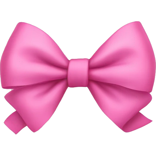 pink bow emoji