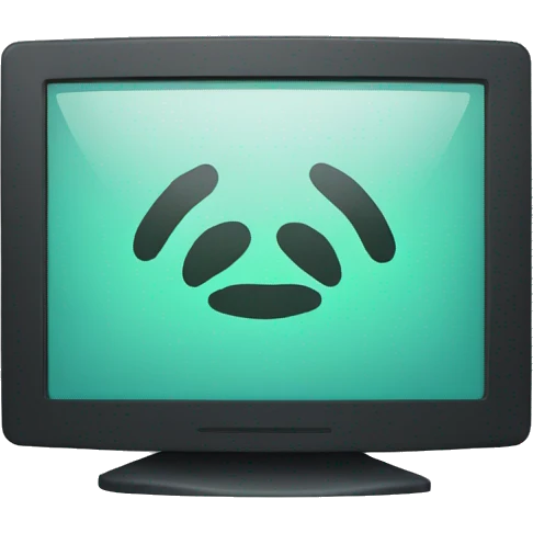 monitor with clockwise arrows on screen emoji