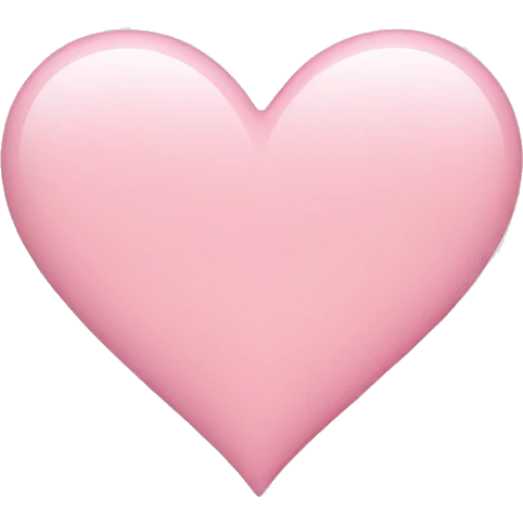 light pink heart  emoji