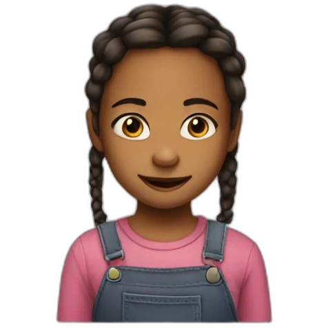 little girl from burning house meme emoji