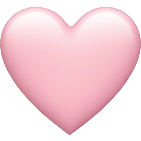 Pastel pink heart emoji