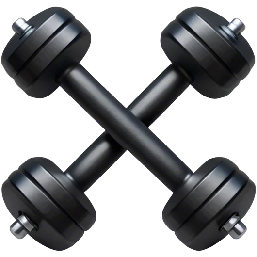 Black Dumbelle  emoji